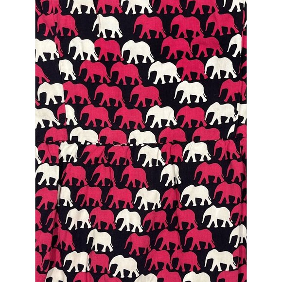 Crown & Ivy Pink Elephant Button Pleated Top Blouse Roll Tab Sleeve L Large - Picture 7 of 9